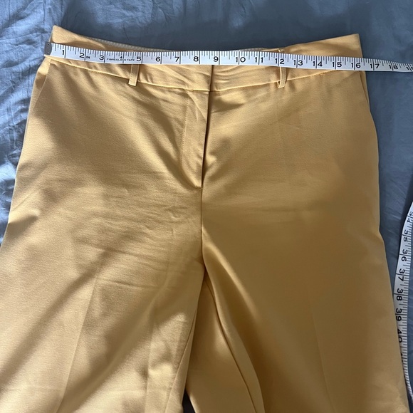 Rachel Zoe Mustard Yellow Ankle Pants women size 8 - Picture 7 of 9